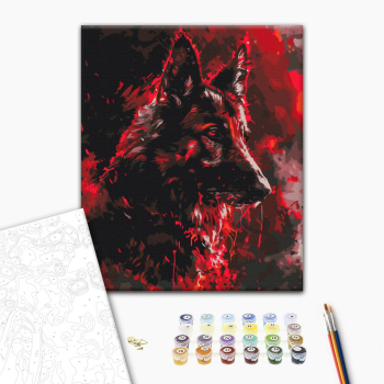 Картина по номерам Тварини, птахи та риби - Рубиновый Страж