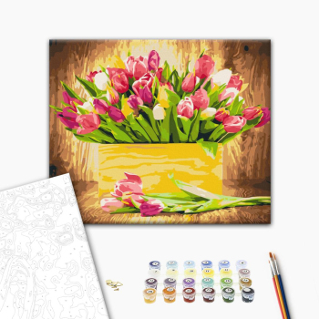 Картина по номерам Квіти - Святкові тюльпани