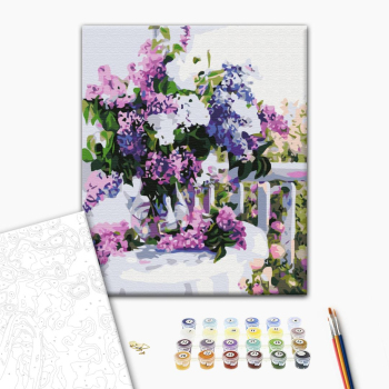 Картина по номерам Квіти - Бузок