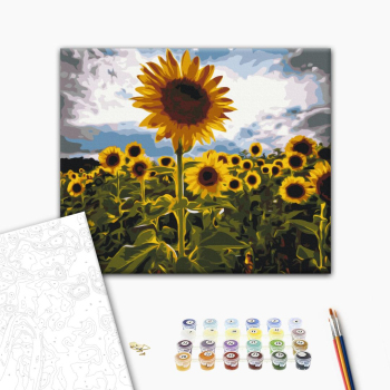 Картина по номерам Пейзажі - Вуличка у квітах