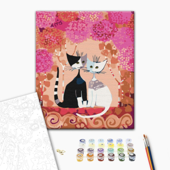 Картина по номерам Тварини, птахи та риби - Казкові котики