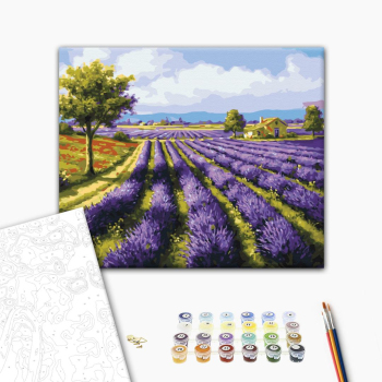 Картина по номерам Пейзажі - Лавандовые поля