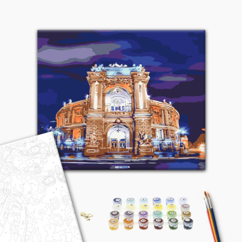 Картина по номерам Українські міста та ландшафти - Оперний театр Одеса. Колесніков Дмитро