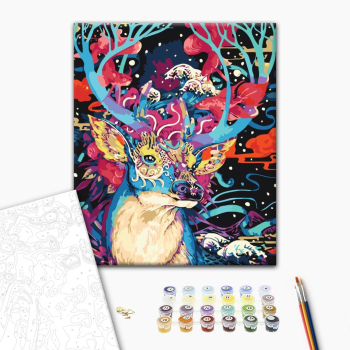 Картина по номерам Тварини, птахи та риби - Фантастический олень