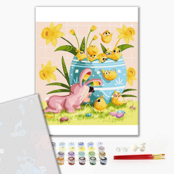 Картина по номерам Преміум картини - Великоднє полювання © artdi.ua