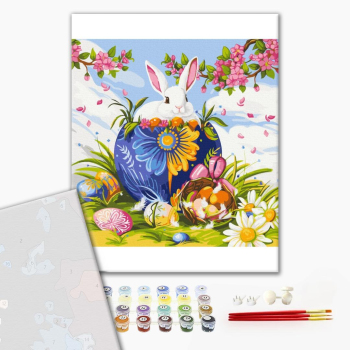 Картина по номерам Преміум картини - Символи Великодня © artdi.ua
