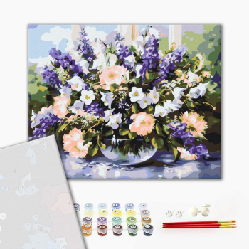 Картина по номерам Преміум картини - Весняний букет