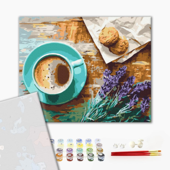 Картина по номерам Преміум картини - Лавандовий ранок