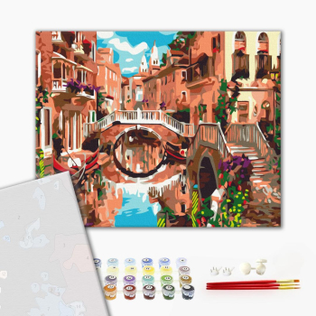 Картина по номерам Преміум картини - Місток через канал