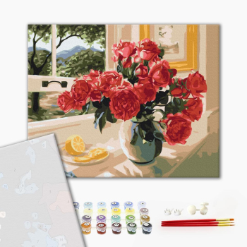 Картина по номерам Преміум картини - Лимонний акцент