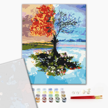 Картина по номерам Преміум картини - Дерево сезонів