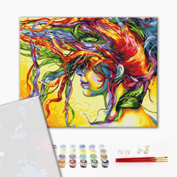 Картина по номерам Преміум картини - Дівчина. Aрт