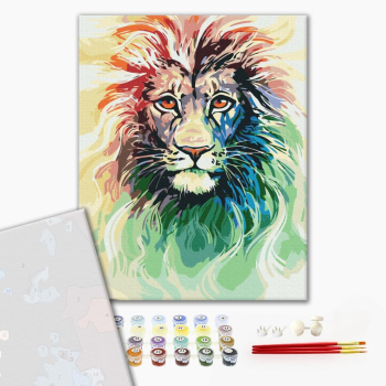 Картина по номерам Преміум картини - Сяйво лева