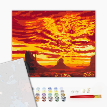 Картина по номерам Преміум картини - Фенікс в пустелі