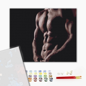 Картина по номерам Преміум картини - Оголений чоловік