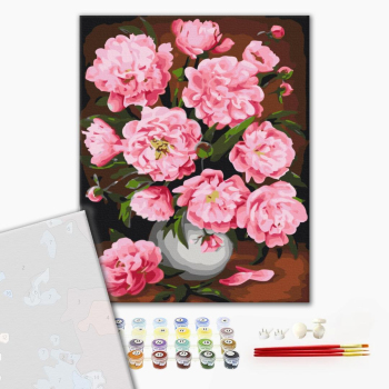 Картина по номерам Преміум картини - Піони весною
