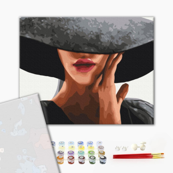 Картина по номерам Преміум картини - Дама з секретом