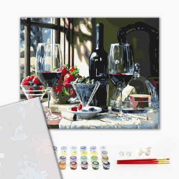 Картина по номерам Преміум картини - Винний десерт