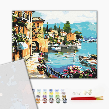 Картина по номерам Преміум картини - Літня набережна