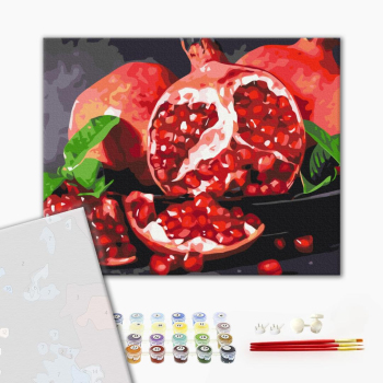 Картина по номерам Преміум картини - Смачний гранат