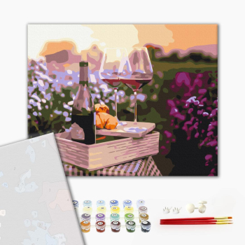 Картина по номерам Преміум картини - Романтика в лаванді