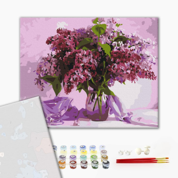 Картина по номерам Преміум картини - Улюблений бузок