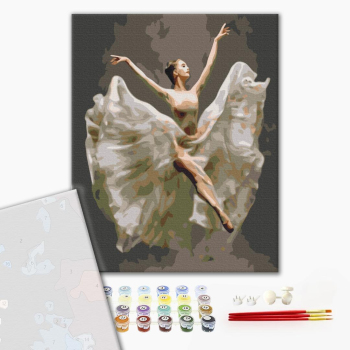 Картина по номерам Преміум картини - Балерина в польоті