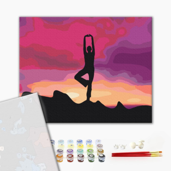 Картина по номерам Преміум картини - Медитація на заході