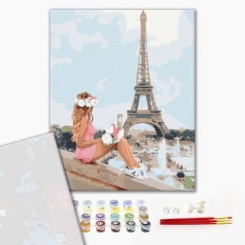 Картина по номерам Преміум картини - Літом в Парижі
