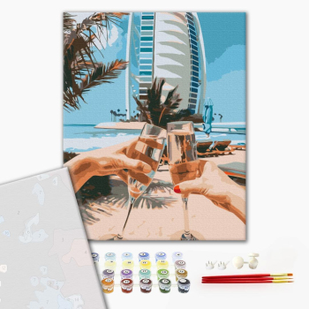 Картина по номерам Преміум картини - Дубай на двох