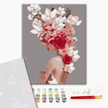 Картина по номерам Преміум картини - Квіткова тіара