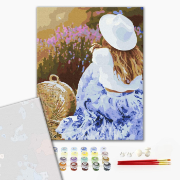 Картина по номерам Преміум картини - Улюблена лаванда