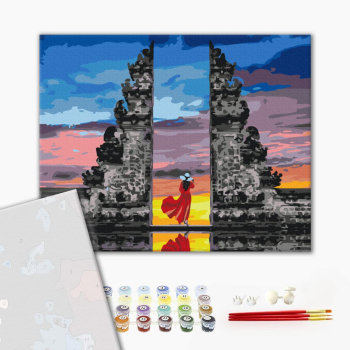 Картина по номерам Преміум картини - Мандрівниця на Балі