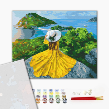 Картина по номерам Преміум картини - Дівчина-сонце