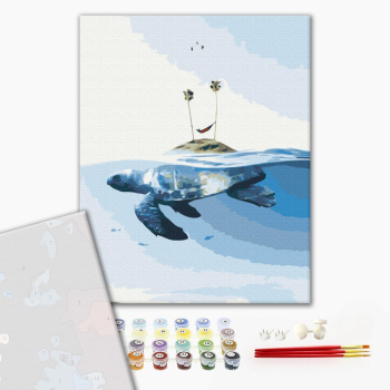 Картина по номерам Преміум картини - Черепаший острів