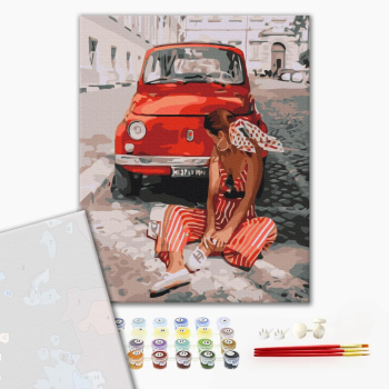 Картина по номерам Преміум картини - Літо в червоному