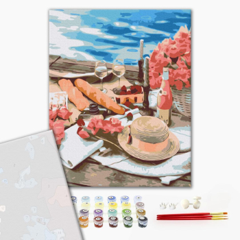 Картина по номерам Преміум картини - Пікнік поруч з морем