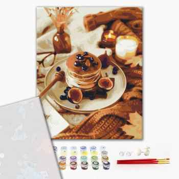 Картина по номерам Преміум картини - Осінні панкейки