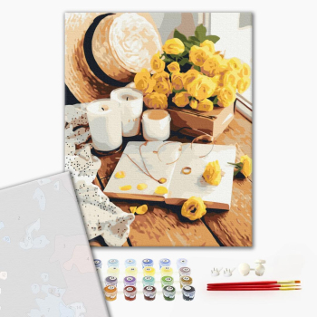 Картина по номерам Преміум картини - Квіткова книга