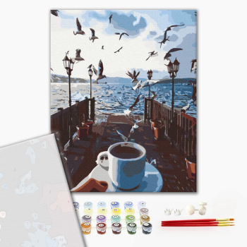 Картина по номерам Преміум картини - Море кави