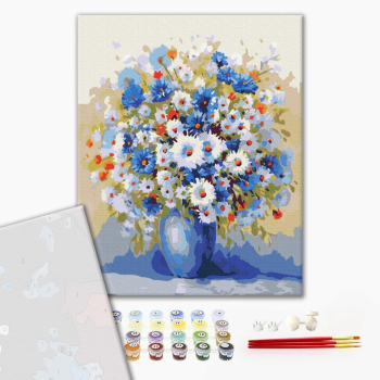 Картина по номерам Преміум картини - Польовий букет