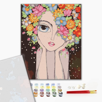 Картина по номерам Преміум картини - Лісова Мавка