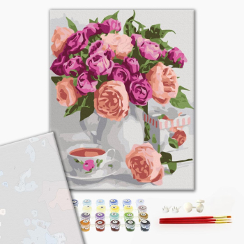 Картина по номерам Преміум картини - Пурпурний натюрморт