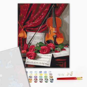 Картина по номерам Преміум картини - Музика квітів