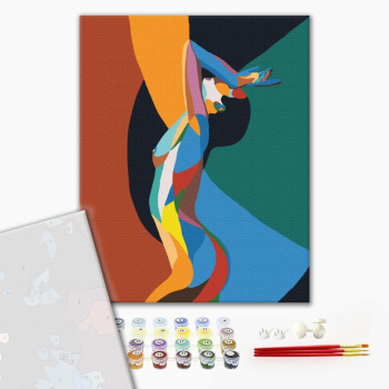 Картина по номерам Преміум картини - Веселковий нюд