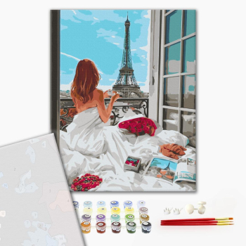 Картина по номерам Преміум картини - Паризький ранок
