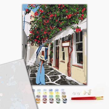 Картина по номерам Преміум картини - Леді в Греції