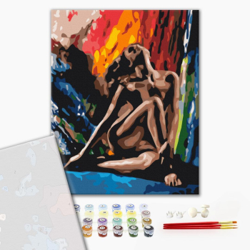 Картина по номерам Преміум картини - Оголена пристрасть