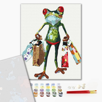 Картина по номерам Преміум картини - Покупець зі ставка