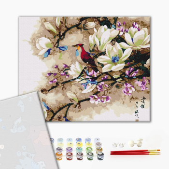 Картина по номерам Преміум картини - Співи екзотичного птаха